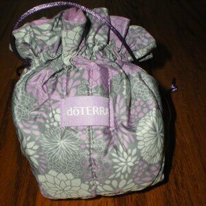 doTerra Essential Oils/Make-up/Travel Soft Case Purple-Gray-White